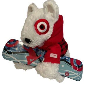 2013 Target Bullseye Dog Plush Surfing Board Stuffed Animal Hoodie